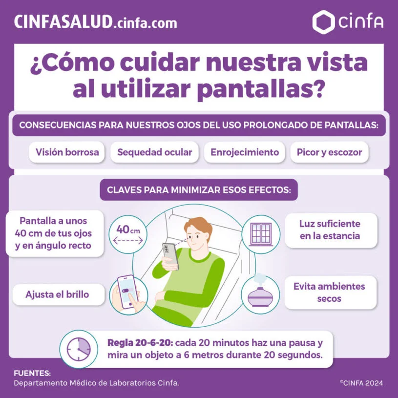 Hábitos para proteger la vista frente a pantallas | Blog | Vidaliax